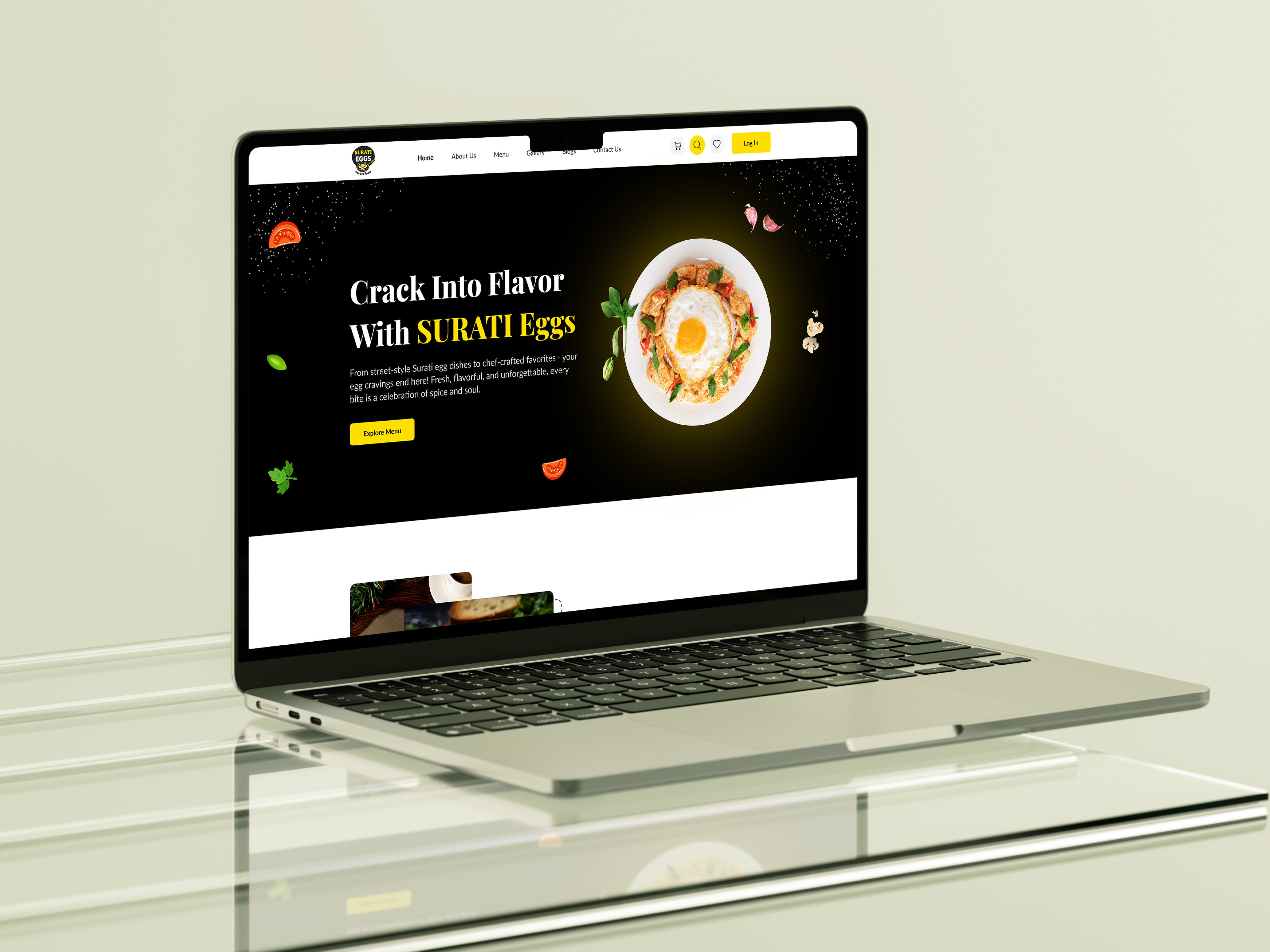 Restaurant Landing Page Design best ui branding cafe creative custom design e commerce eggs figma food delivery food landing page food ux food web header hero section minimal restaurant snacks ui ux webflow