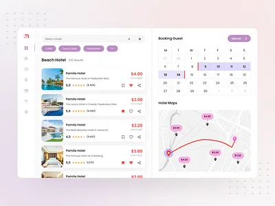 Travel website design