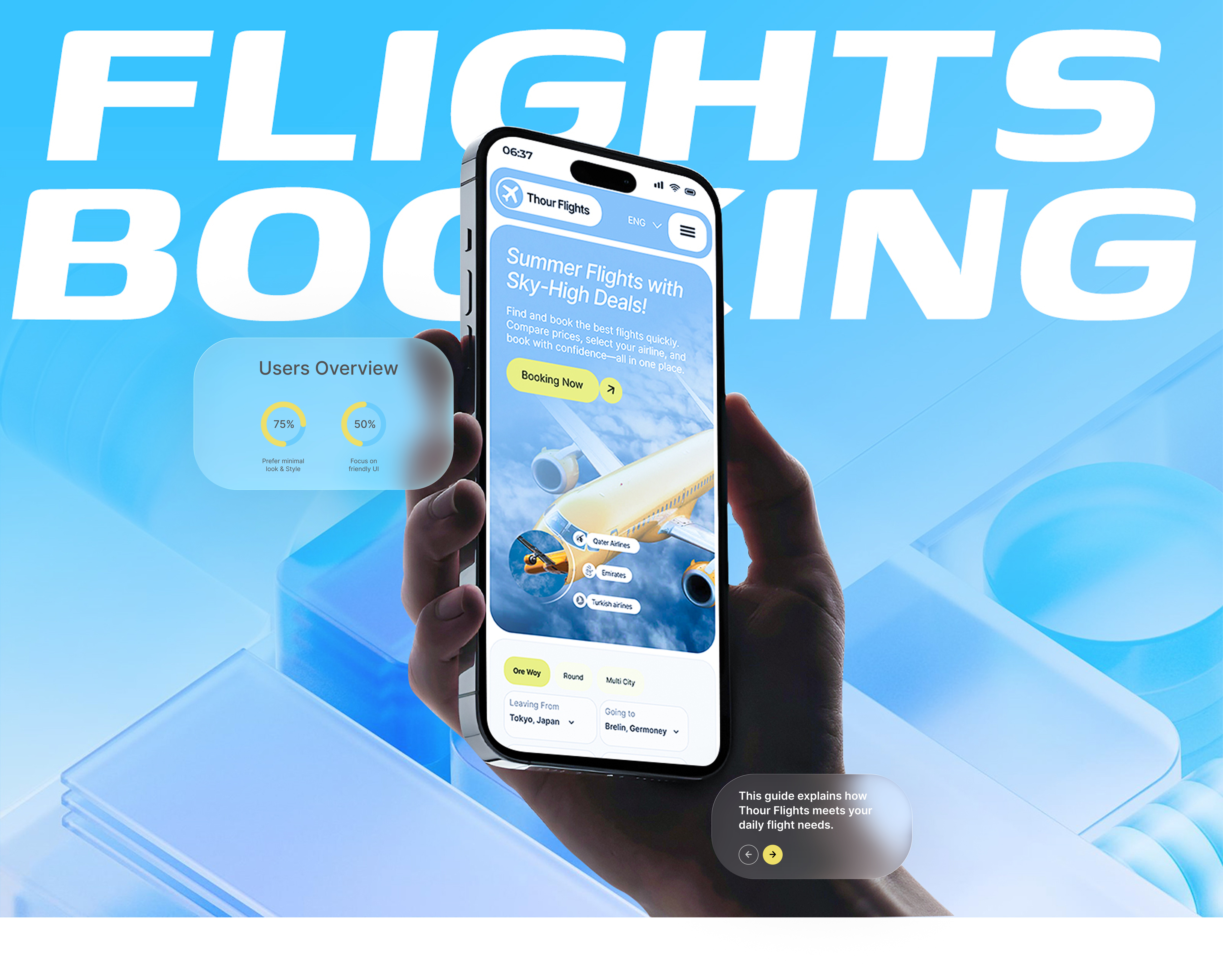 Example of Private Jet Website Design