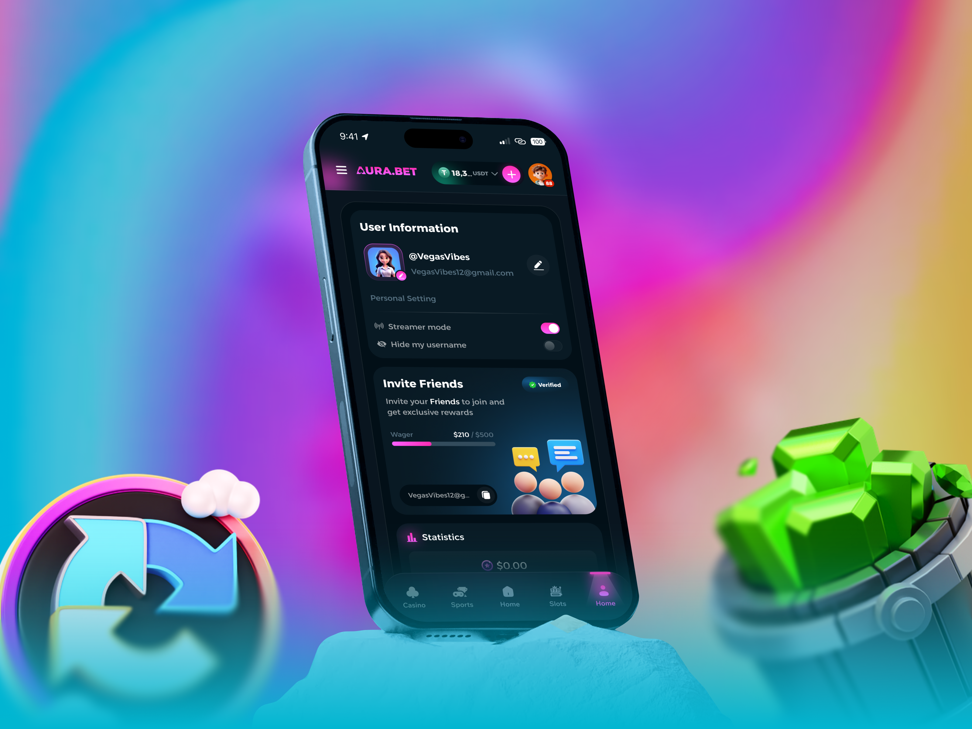 User Profile - Casino Interface app app design app profile app ui betting casino casino app casino interface casino mobile casino profile gambling gambling app gaming app mobile mobile app mobile casino online casino profile design profile page user profile