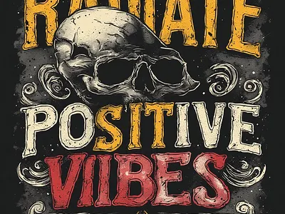 Vibes animation graphic design t shirts ui