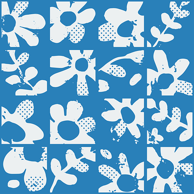Wildflower Tiles digital flowers illustration illustrator pattern procreate tiles