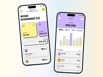 Restaurant Management App Concept app app concept app design app ui food management food planning food service app ios app design management mobile mobile app office management order management restaurant uiux