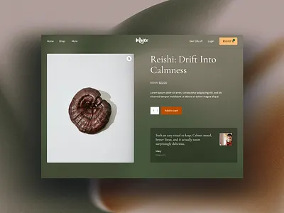eCommerce Product Page - Myco add to cart ecommerce elementor mushroom online shop online store product review shop shopping template ui ui ux user user experience ux webdesign website woocommerce wordpress