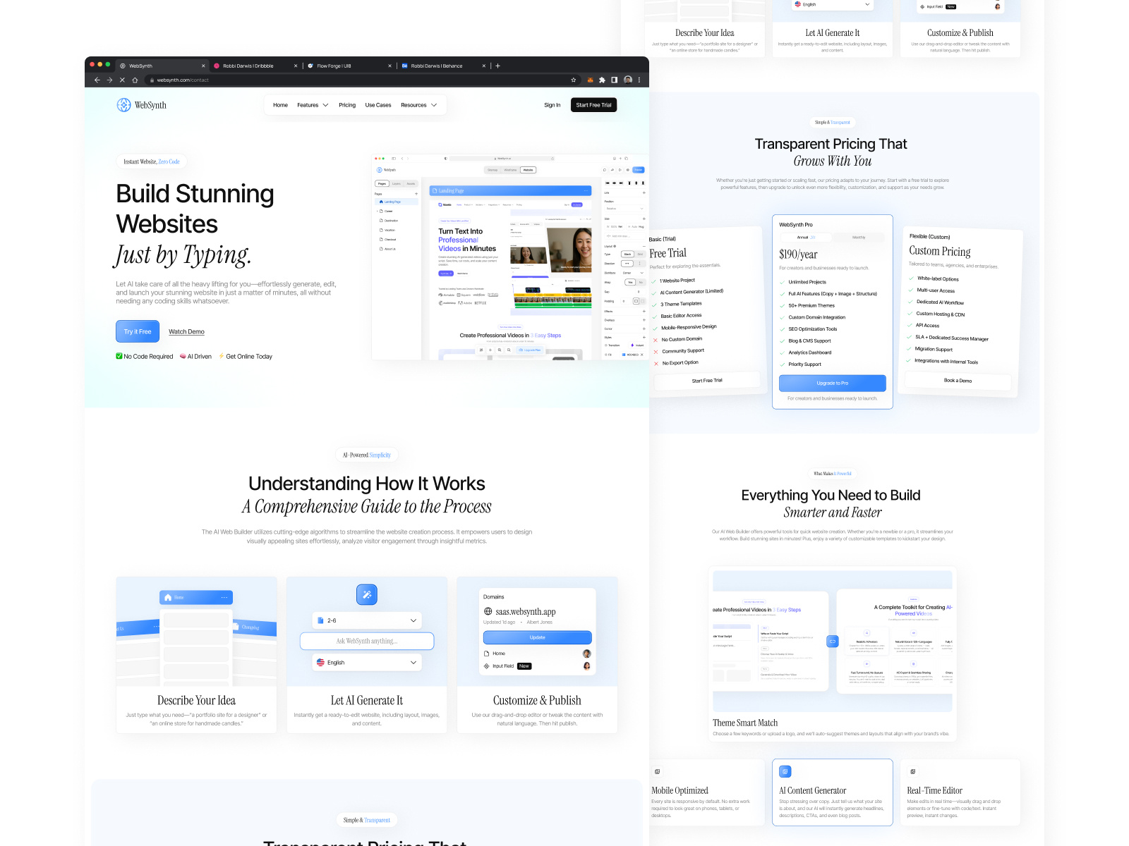 Example of Ai For Website Builder Or Landing Page