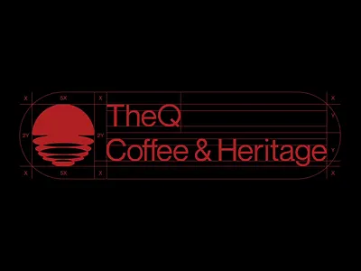 TheQ Coffee & Heritage branding graphic design logo motion graphics