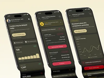 AI-Adaptive Mobile App – Smart Orders, Users & Revenue ai app app design app interfaces best app design design mobile mobile app mobile app design mobile app ui mobile ui mobile ui design mobile ux modern app ui saas app ui ui design ui ux design ux