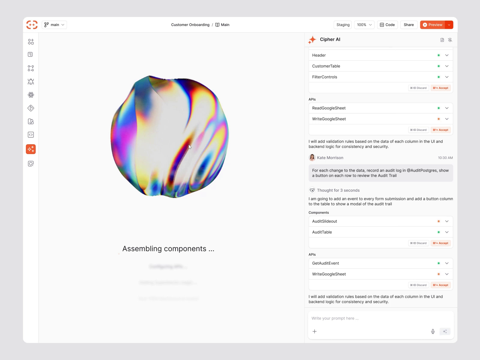 Cipher AI - Webapp Design - LLM Systems
