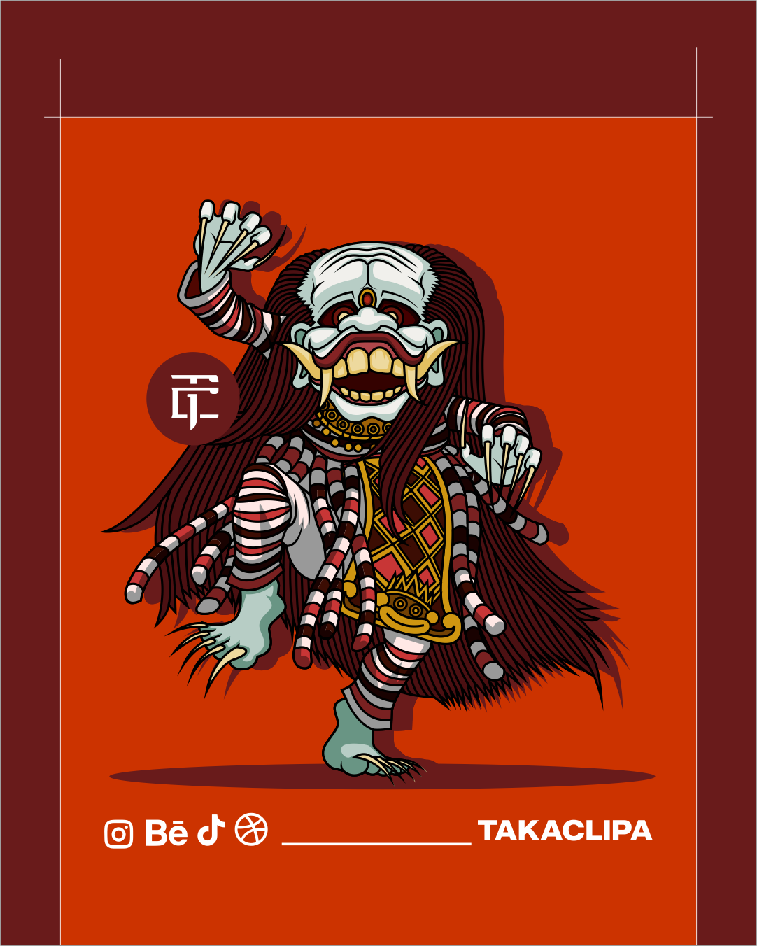 Male Indonesian Ghost Character character character design graphic design illustration mascot