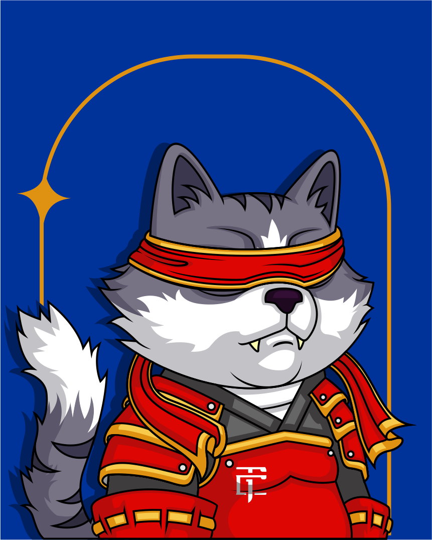 Cat Warior Character animation art illustration character characterart nftart nftcharacter vector vector art