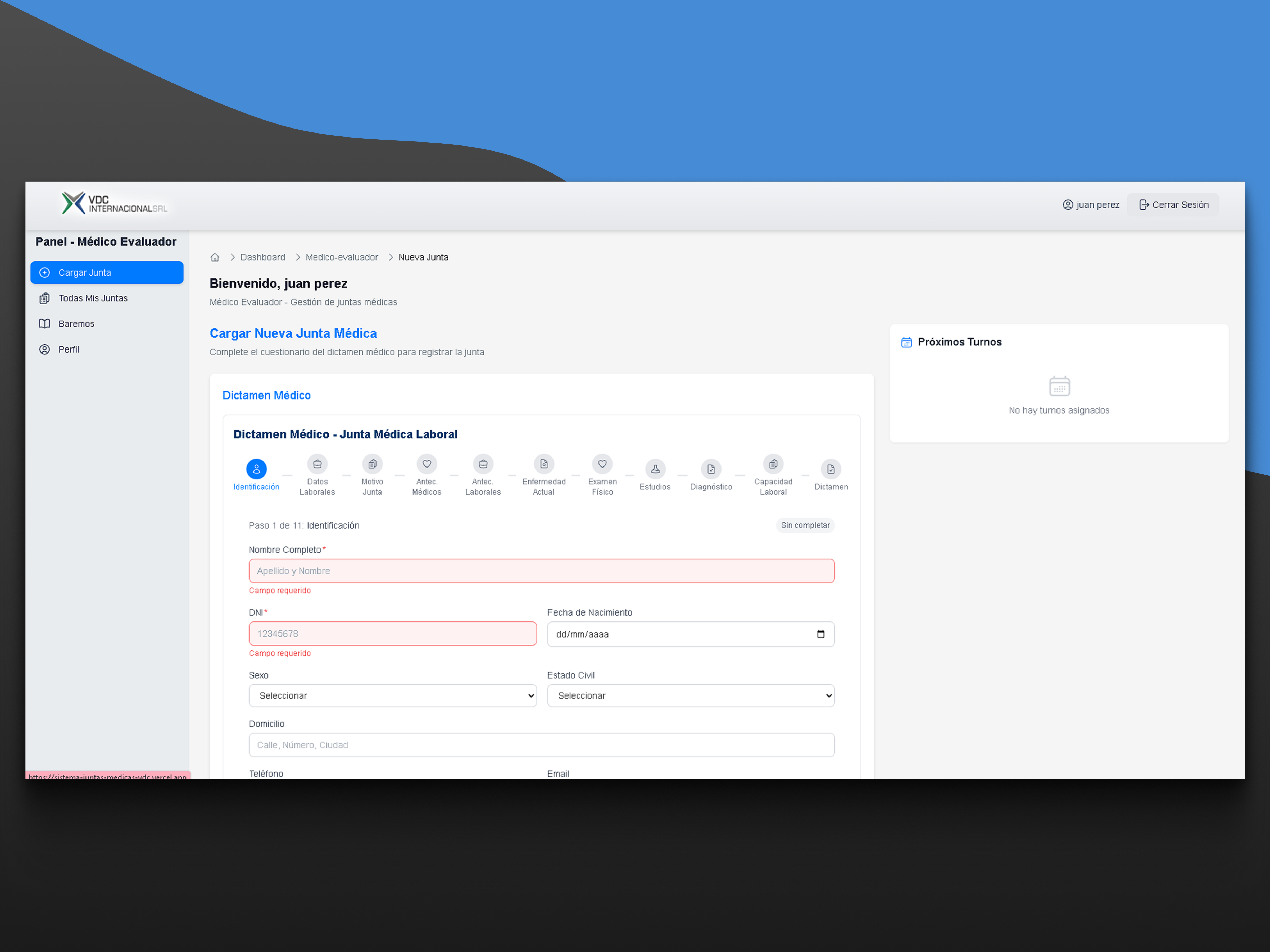 Medical Board System - Full-Stack Web App Demo 🏥 / VDC animation juntas medicas médico software web ui web web software