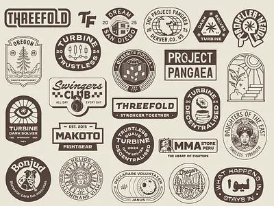 Our Selected Works 2025 - Vol. II animal apparel badge branding design event graphic design hand drawn illustration logo merch merchandise retro sport ui ux vector vintage