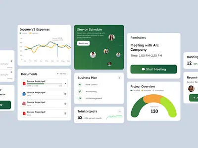 Smart Dashboard UI Components analytics components dashboarddesign dashboardessign designportfolio designsystem dribbbledesign grpahs interfacedesign opentowork uicomponent uidesign uiux webdesign