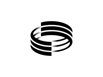 P Loop Logo Concept abstract ai branding flow infinity logo loop minimal p letter