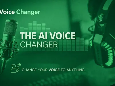 Ai Voice Changer App UI ai app app design audio app branding dark ui dashboard ui graphic design microphone mobile app modern ui music tech neumorphism product design sound design tech product ui design ux design voice changer
