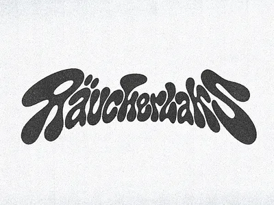 DJ Räucherlaks calligraphy font lettering logo logotype typography vector