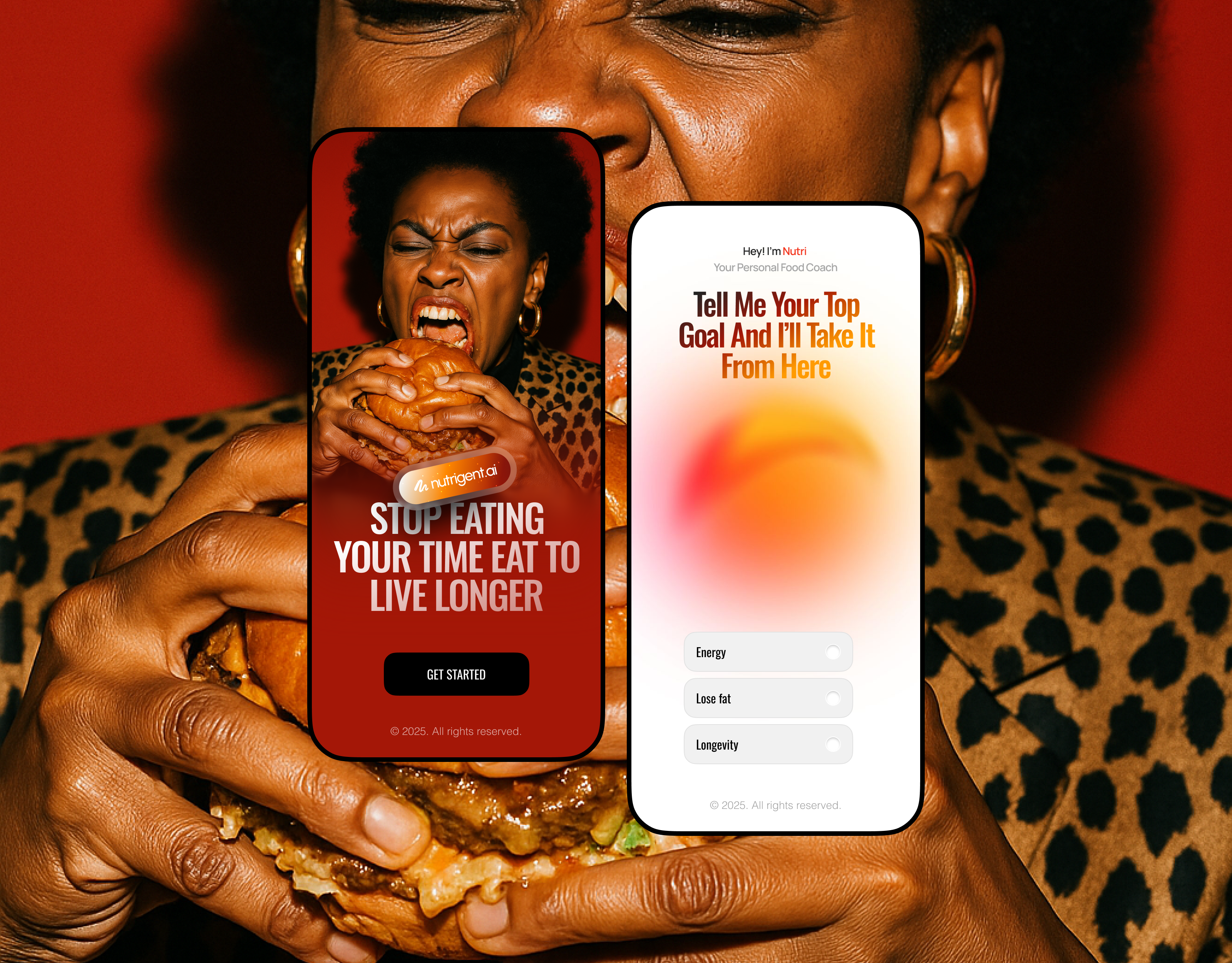 Nutri — Personal Nutrition Coach aiapp appdesign boldui designinspiration dribbble dribbblepopular foodtech healthtech mobileapp nutritionapp onboarding productdesign u uiconcept ux visualstorytelling