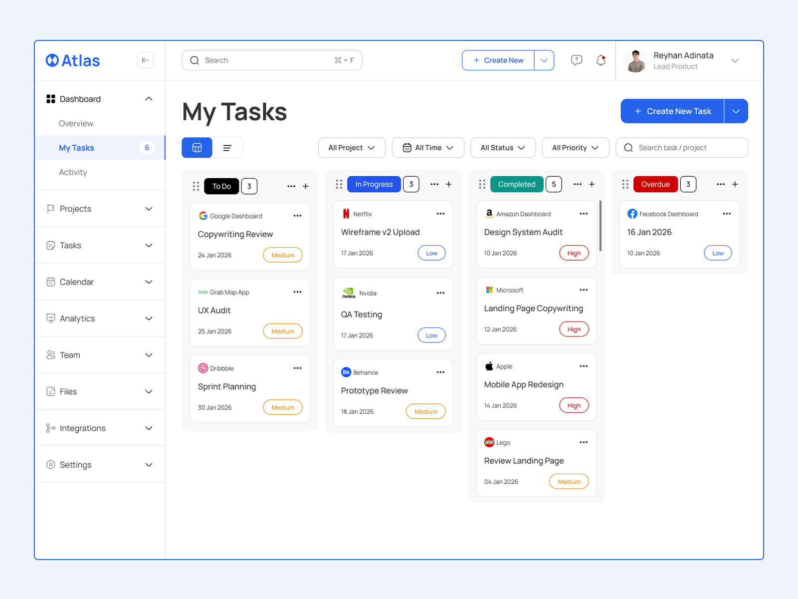 Example of UI/UX & Product Design