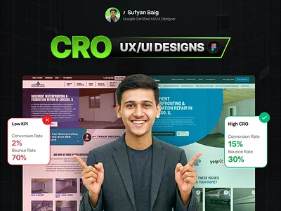 landing page design cro landing page conversion rate optimizat cro landing page figma website design high converting landing page