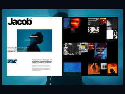 Website Portfolio For a Web Designer. Homepage agency creative design design inspiration graphic designer homepage interface minimalism modern personal portfolio photographer portfolio portfolio page portfolio site portfolio web design ui ux web designer webdesign website