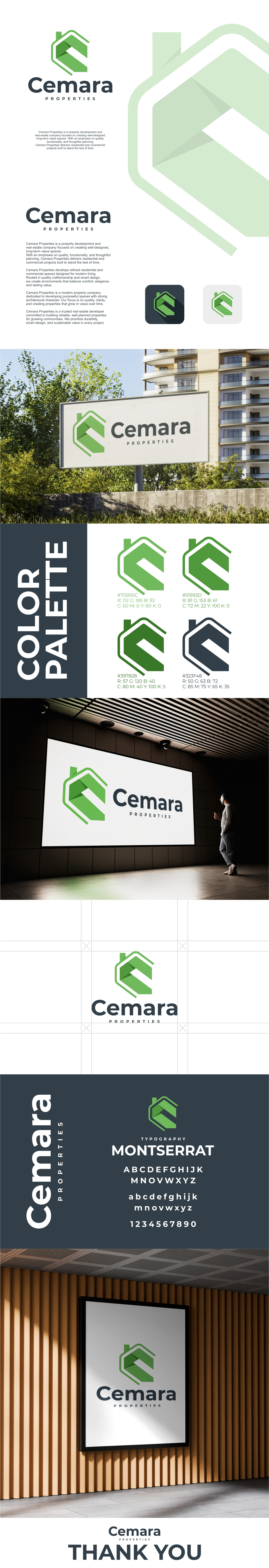 Cemara Brand Guide brand guide branding classic design elegant graphic design home logo modern property