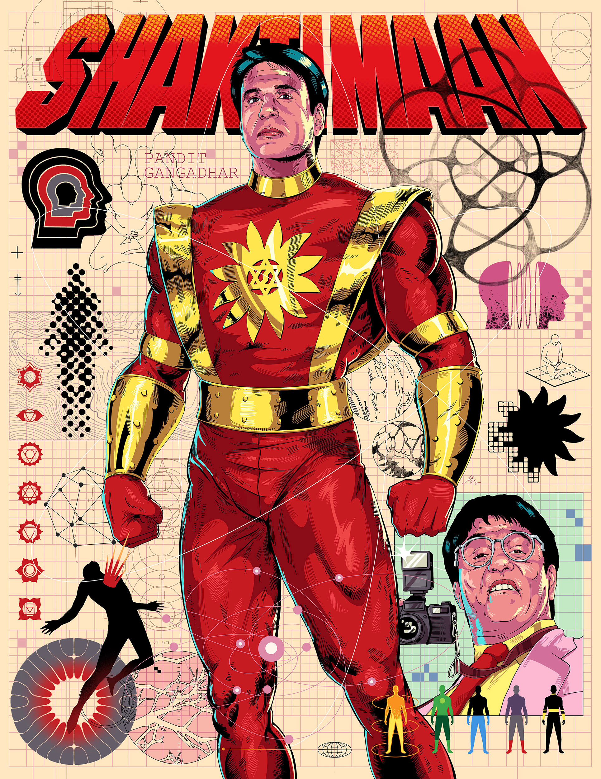 SHAKTIMAAN 🔥❤️🌪️ art design illustration india sajid shaktimaan superhero