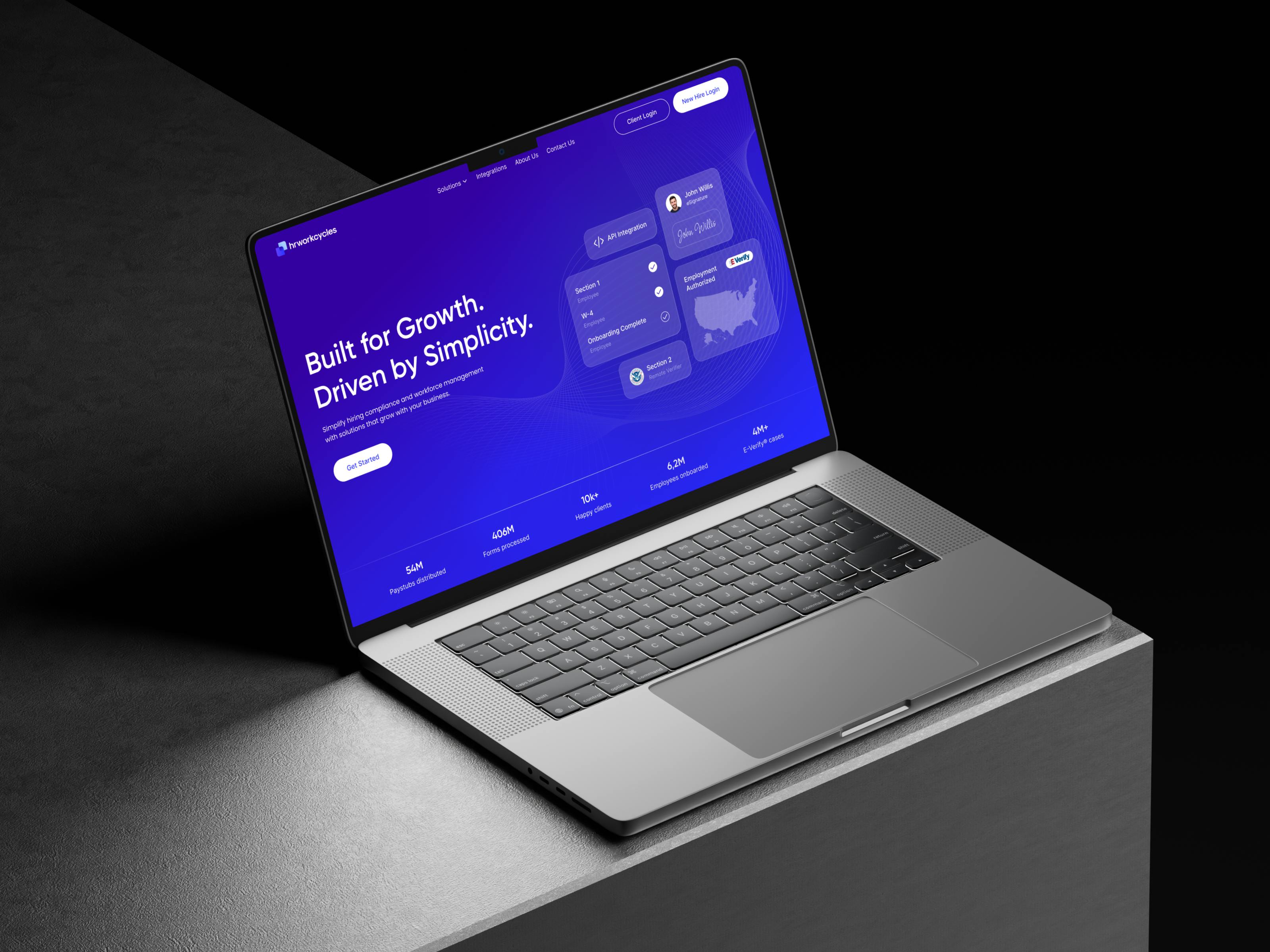 HRWorkCycles is a hiring lifecycle platform, UI-UX design interface platform product service startup ui uiux ux web website