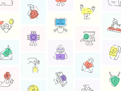 Creative Illustrations Bundle art artwork business creative daily life digital doodle drawing education finance fun hand drawn health illustration marketing medical nature sketchy technology vector