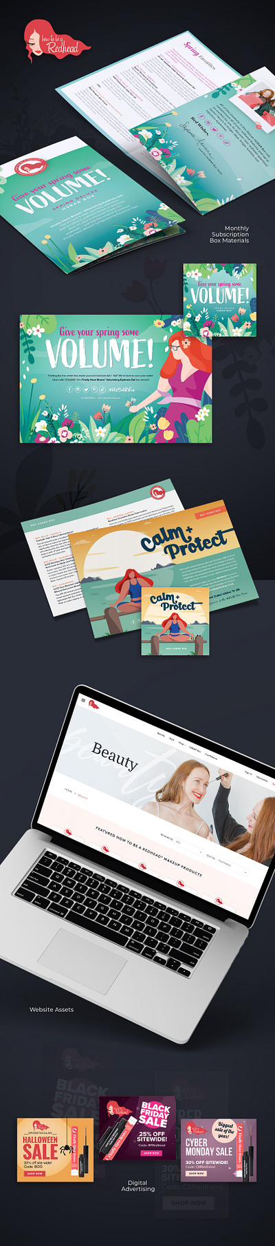 How to be a Redhead design digital design digital media direct mail design graphic design web design