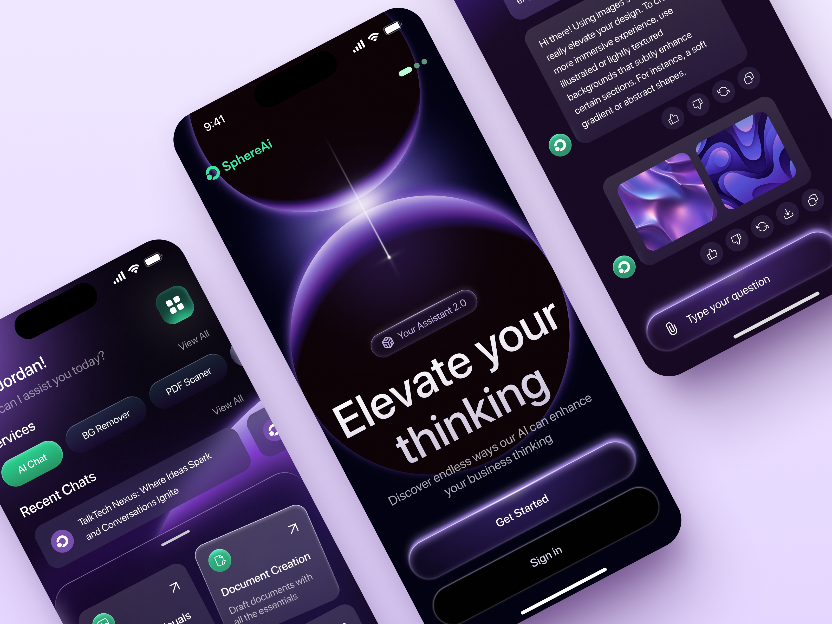 Mobile App for AI-Powered Productivity Tools app design application application design design interface ios app ios app design mobile mobile app mobile app design product service startup ui ux