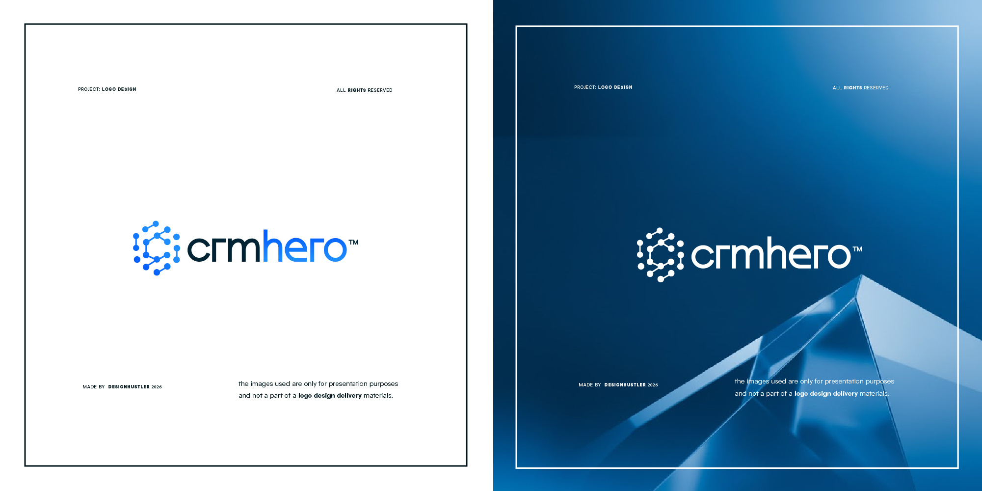 CrmHero logo design graphic design logo