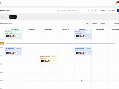 Create Meeting – User Flow & Meeting Management accessibility design human centered design illustration information architecture ui user experience user interface user journey ux design