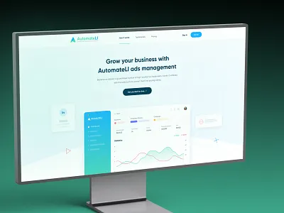 Ads Management Software Landing Page UI/UX b2bdesign interface landing page minimal modern landing page modern site design modern website ui designer portfolio 2026 saas saas landing page saasuiux softwer landing page uiux user experience ux web website websites