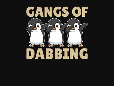 Gangs of Dabbing Cute Penguins Dabbing T-shirt cute animals cute shirt funny shirt graphics design
