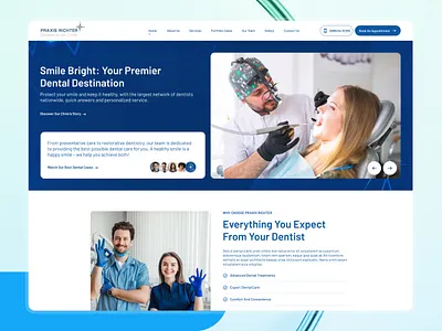 Praxis Richter - Homepage Design branding graphic design ui
