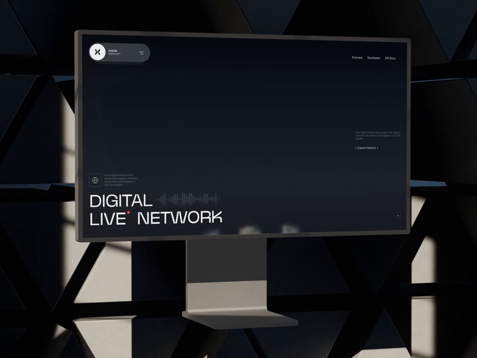 Axion Network — a live digital presence platform 🌐 by DESH. Group on  Dribbble