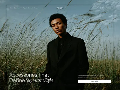 Lustro — Premium Fashion & Jewelry E-commerce Store accessory shop clean interface conversion optimization ecommerce fashion editorial fashion web design framer template jewelry store lifestyle brand luxury branding minimal store mobile shopping online boutique product page responsive design retail website shopping cart ui ux design web layout website interaction