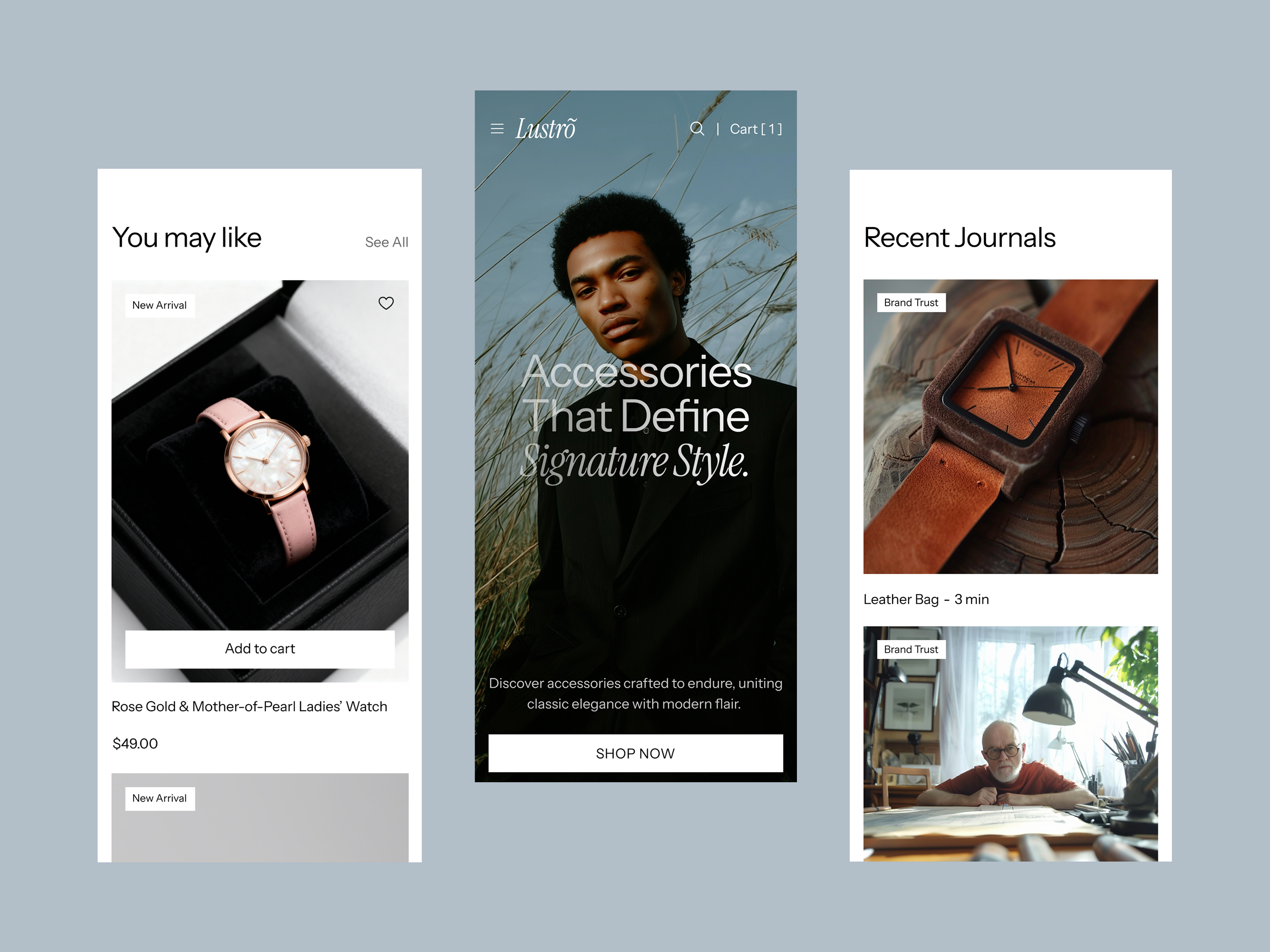 Mobile-First Shopping Experience for Fashion Brands accessory shop clean interface conversion optimization ecommerce fashion editorial fashion web design framer template jewelry store lifestyle brand luxury branding minimal store mobile shopping online boutique product page responsive design retail website shopping cart ui ux design web layout website interaction
