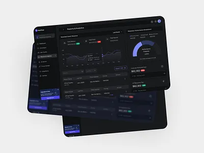 Nexflow - Dark Mode Analytics Dashboard admin panel ai dashboard analytics animation charts dark mode dark ui dashboard data visualization figma saas ui ui design uiux website design