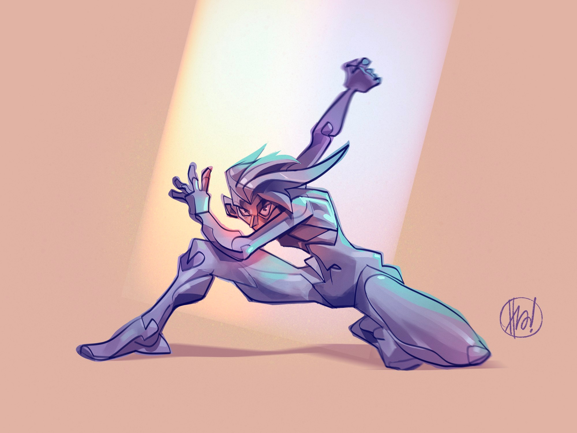 Samurai Pose anatomy pose brand mascot character design drawing anatomy illustration martial arts samurai