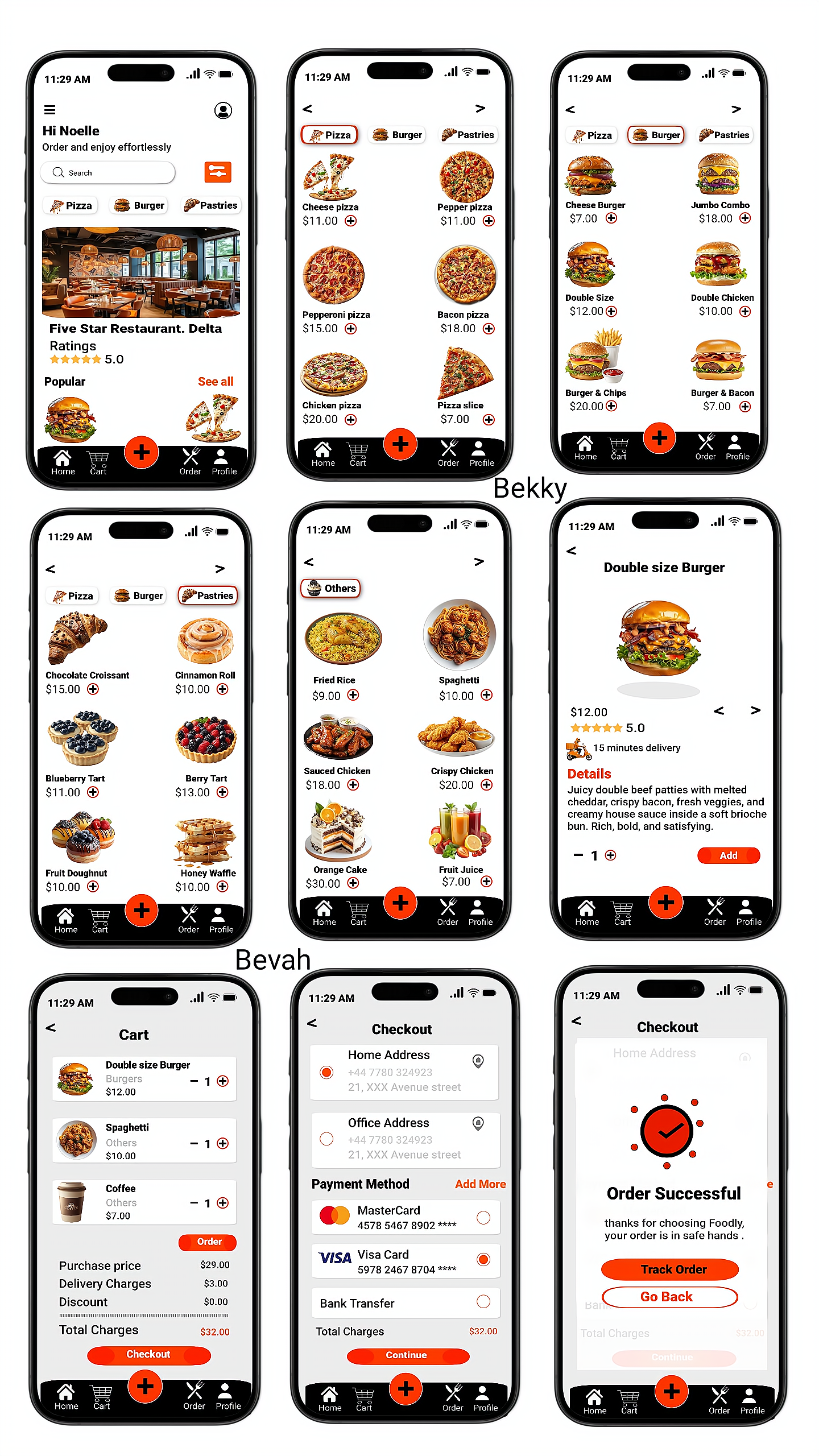 Example of Foodly — Food Delivery App UI/UX Design