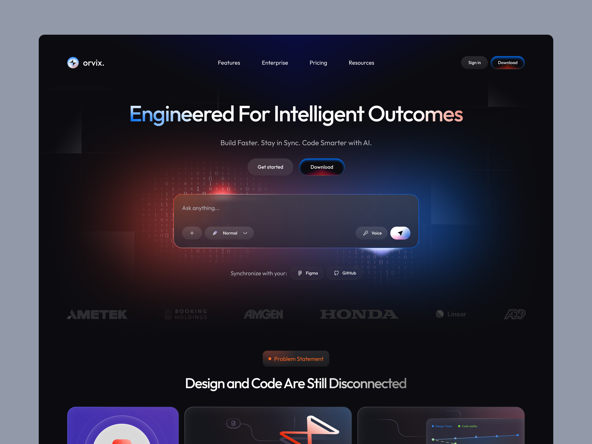 Orvix. admin admin panel ai branding clean dark dashboard design illustration landing ui uiux ux