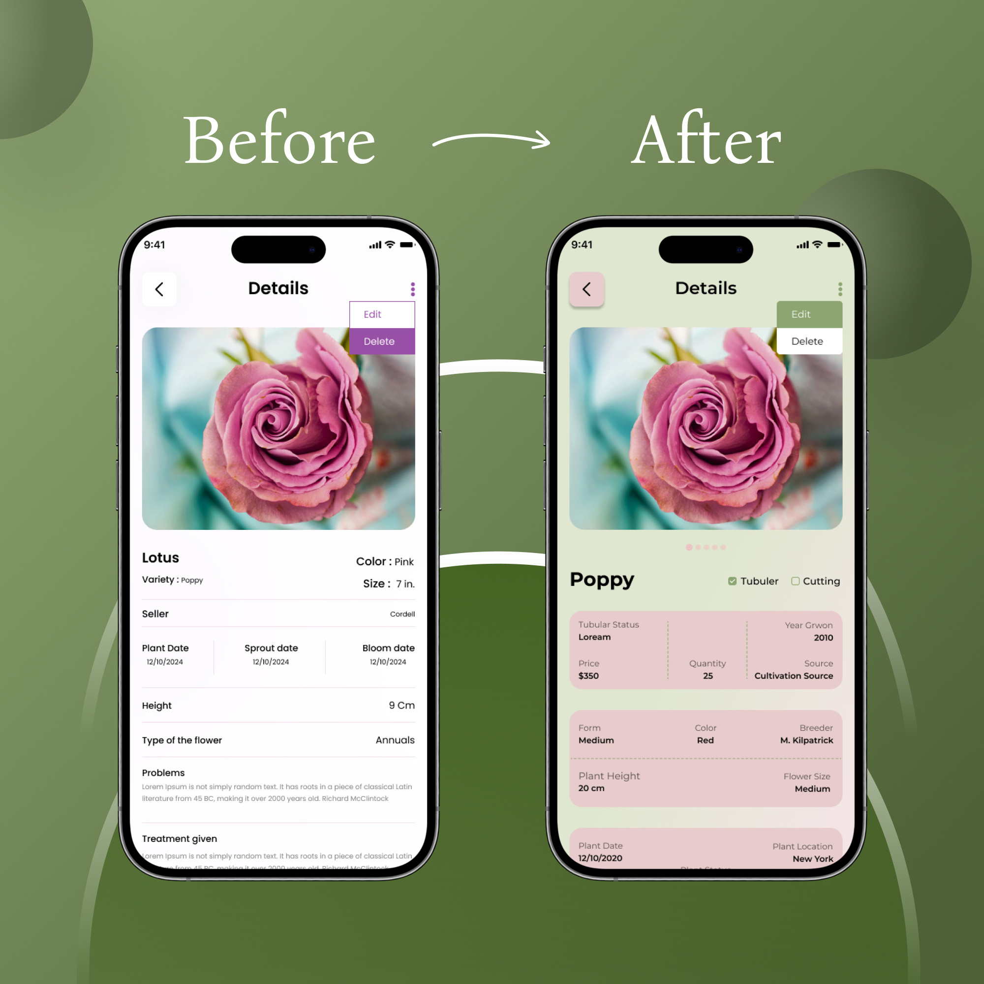 Before vs After – Product Detail Screen UI Redesign before after design ios redesign mobile app ui app ui design ui product ux design