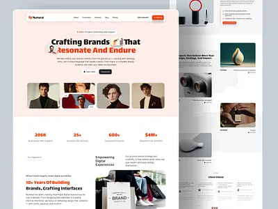 ⚡ Numeral — Agency Studio landing page agency agency website branding business company creative agency creative agency website creative studio creative website digital agency digital studio homepage landing page portfolio service studio ui uiux web design website
