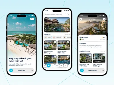 Travel & Hotel Booking App UI Design android app design application design figma design flight booking app hotel booking app design ios app design mobile app figma design mobile app ui design mobile application design saas app design startup app design tour booking app travel app design travel booking app travel planner app ui ux design user experience design