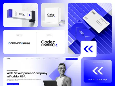 Code&Coffee - Logo Redesign | Rebranding branding logo logo redesign rebrand software company website redesign