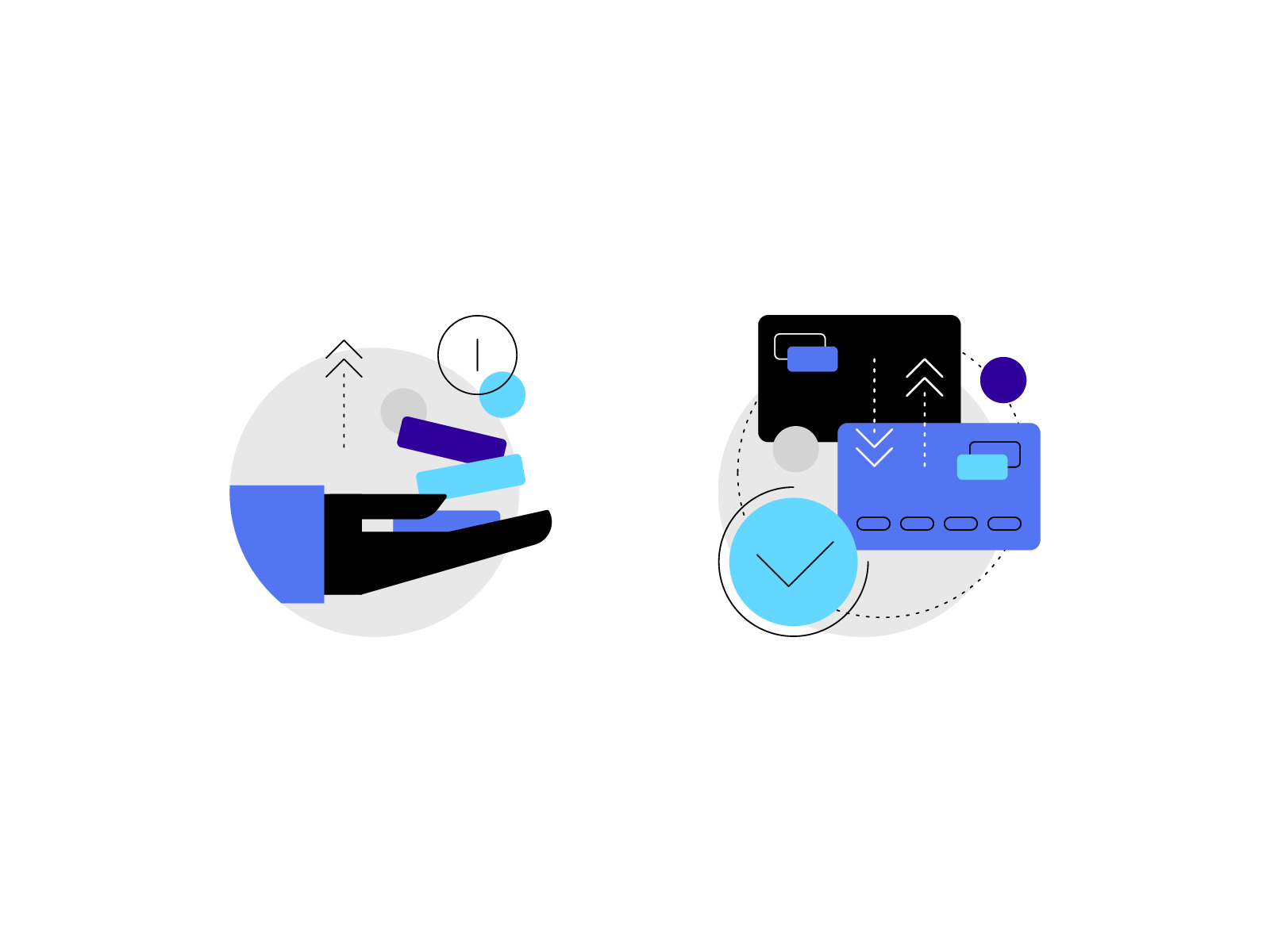 Fin Tech :: Graphic Set coin crypto design fin tech flat icon illustration infographic pattern report set social media spot illustration web