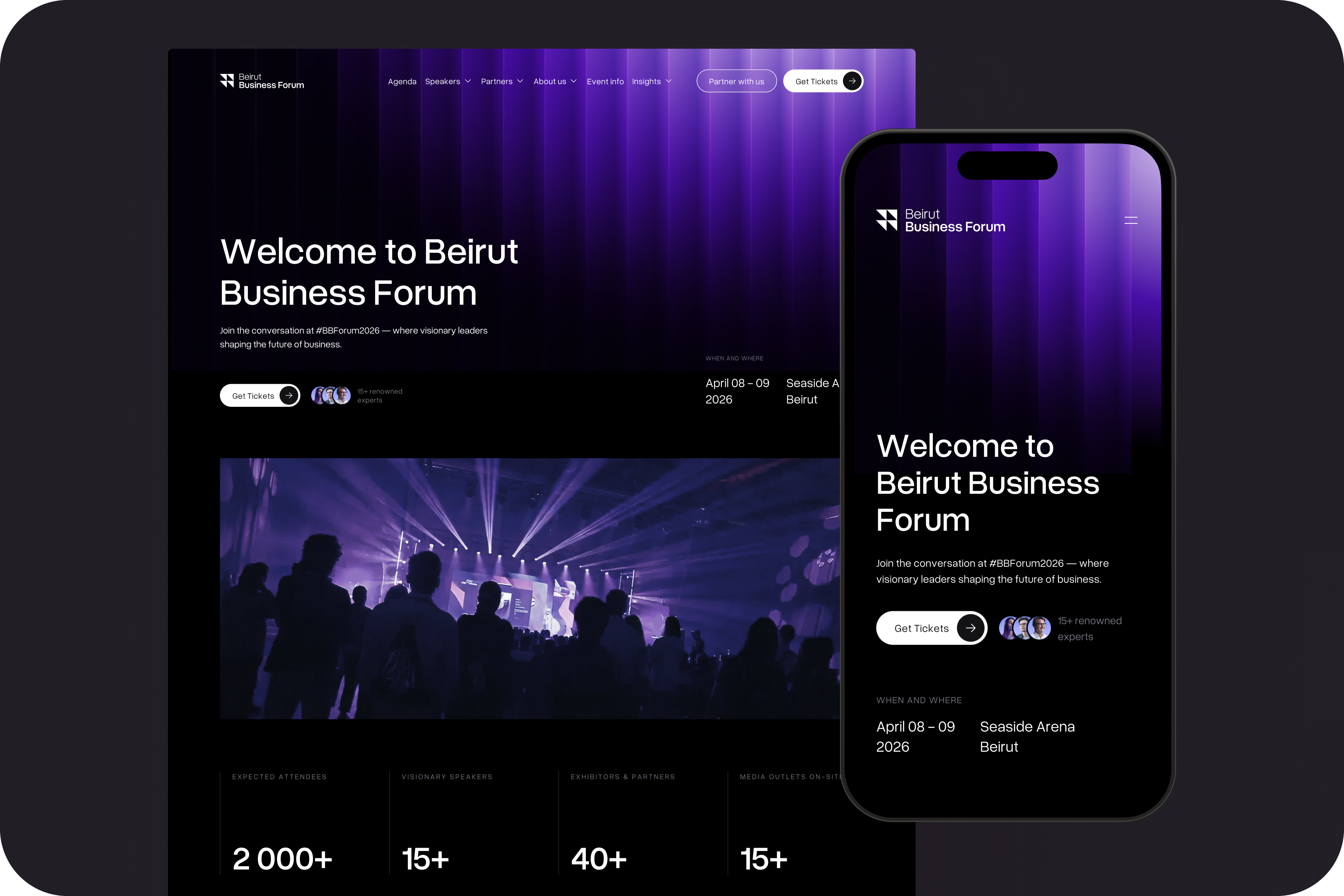 Premium Branding & Digital Experience for Unique Business Event branddesign branding darkui designsystem digitaldesign identitydesign interactiondesign landingpage layout minimalistui modernui typography ui uidesign userexperience userinterface ux uxdesign visualidentity webdesign