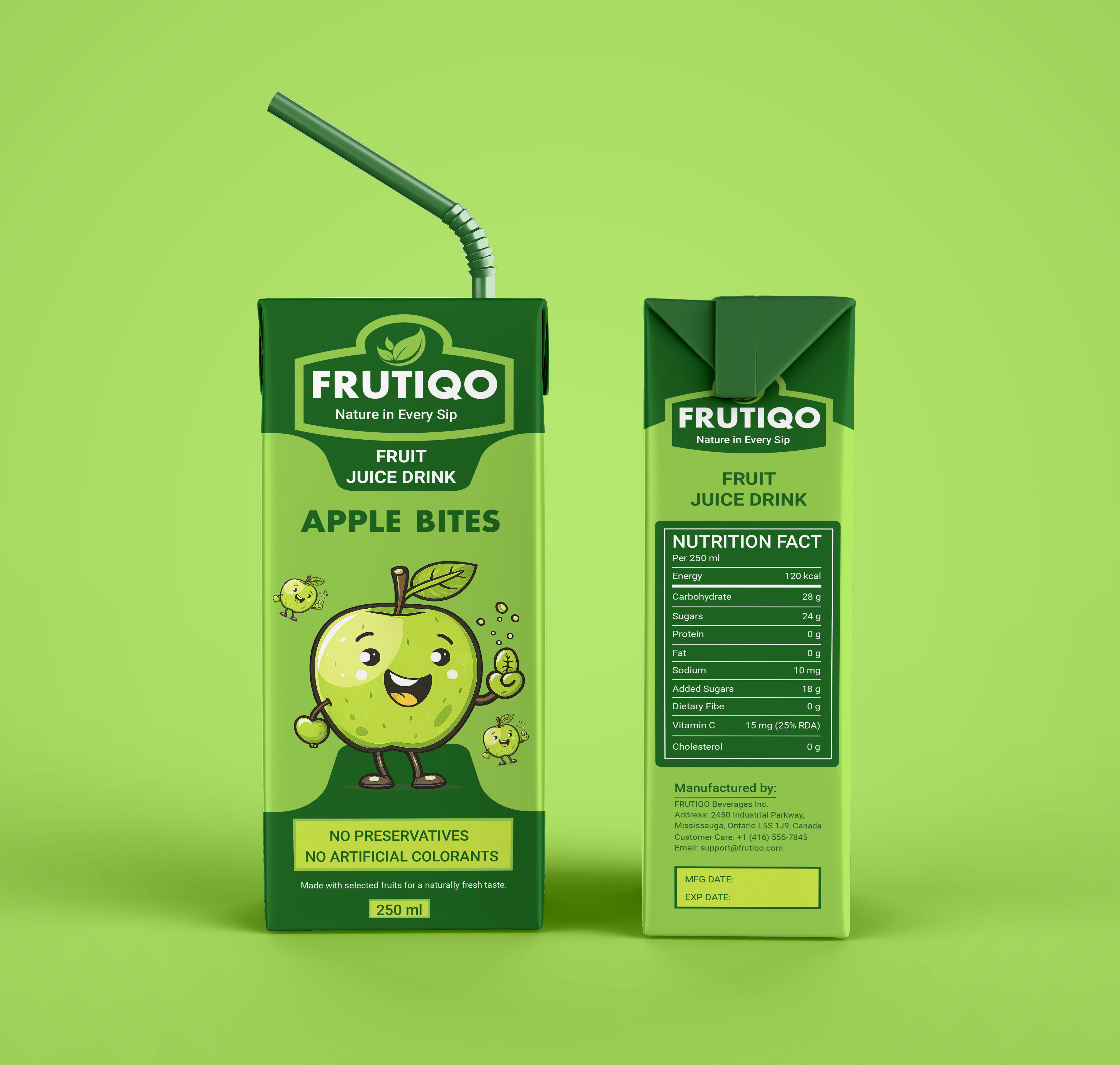Example of Fruit Juice Packaging & Label Design