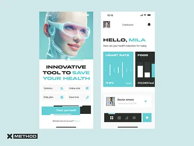 AI Healthcare Mobile App ai assistant dashboard design figma health healthcare medical medtech mobile app ui ux